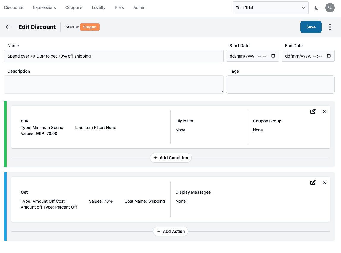 shipping discount overview